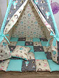 Вігвам із м'яким килимком, повний набір, фото 3