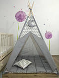 Вігвам для хлопчика, Повний комплект із м'яким килимком, фото 2