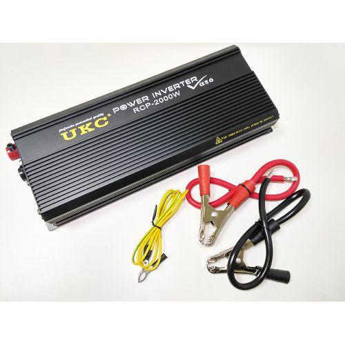 Професійний інвертор перетворювач UKC 12V-220V RCp-2000W (SH006930), фото 1