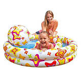 Дитячий надувний басейн Intex 59460 + коло + м'яч. (SH001230), фото 2
