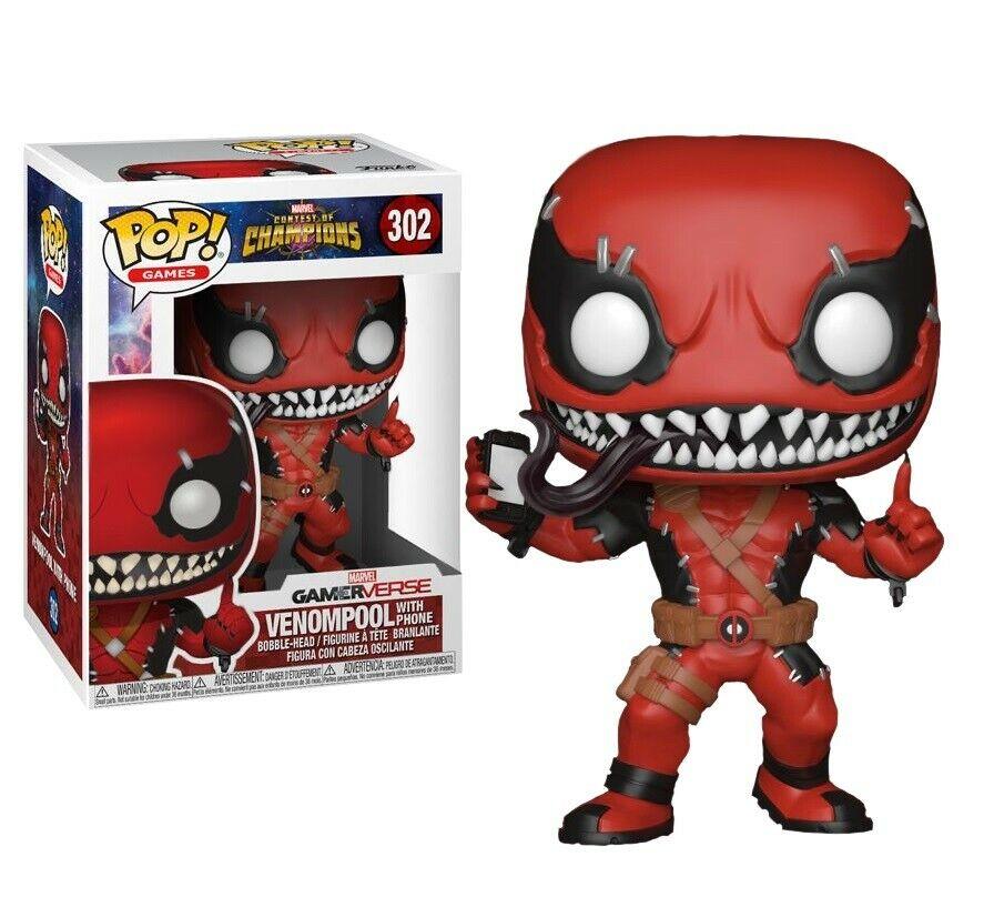 Фігурка Funko Pop Фанко Поп Марвел Битва Чемпіонів Venompool Веномпул з телефоном 10 см CC V 302, фото 1
