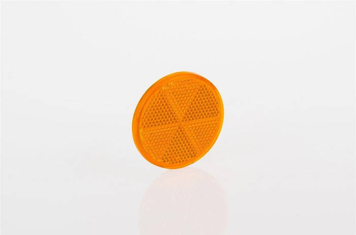 Светоотражатель Fristom DOB-032Z (круглый желтый с отверстием) на ...