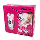 Епілятор 3 в 1 Nikai 7698 з бритвеною насадкою Pink (SH007159), фото 5