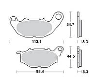 Колодки тормозные передние Majesty / X-MAX CZD 300-A BRAKING BR 968CM55