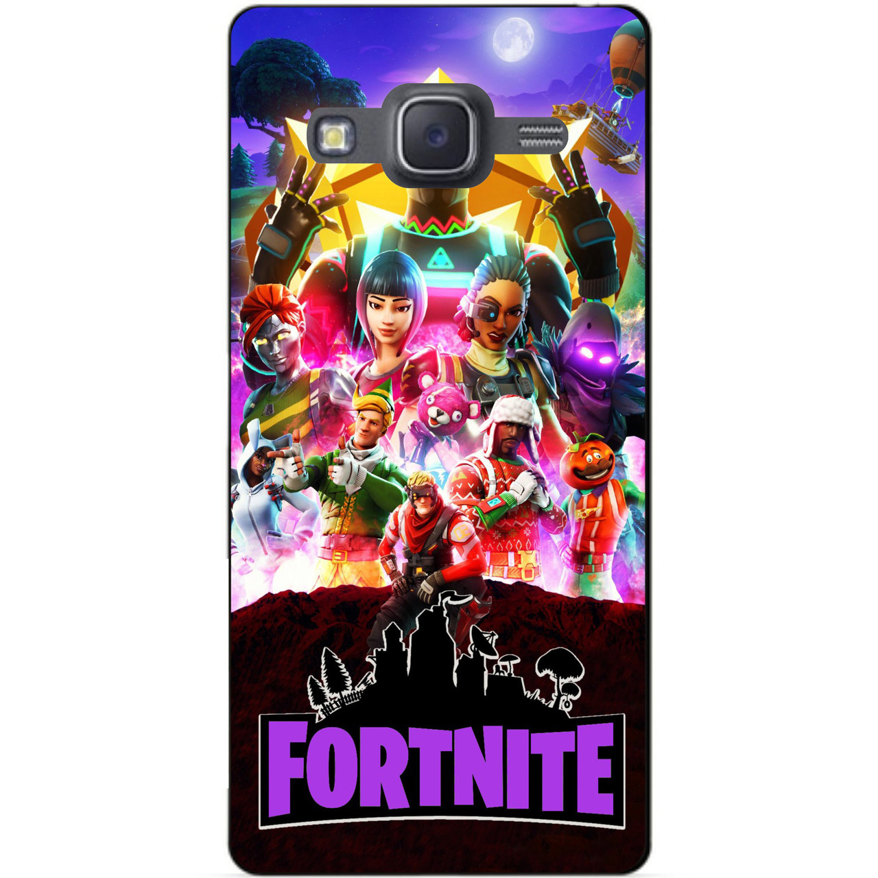 Силіконовий бампер чохол для Samsung J7 2015 Galaxy J700 малюнком Fortnite