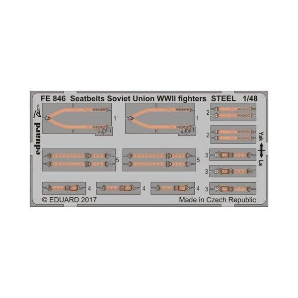 Ремені безпеки на радянські винищувачі другої світової (Як, Ла) 1/48 EDUARD FE846