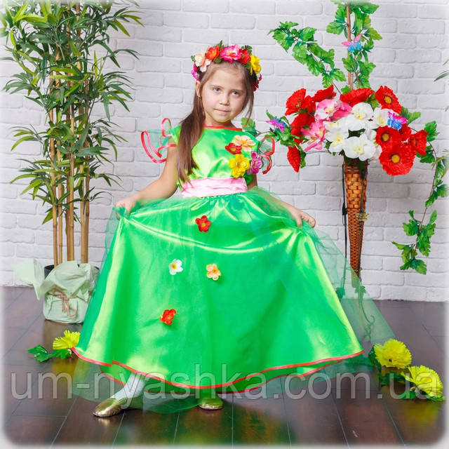 зеленое платье Весна на девочку