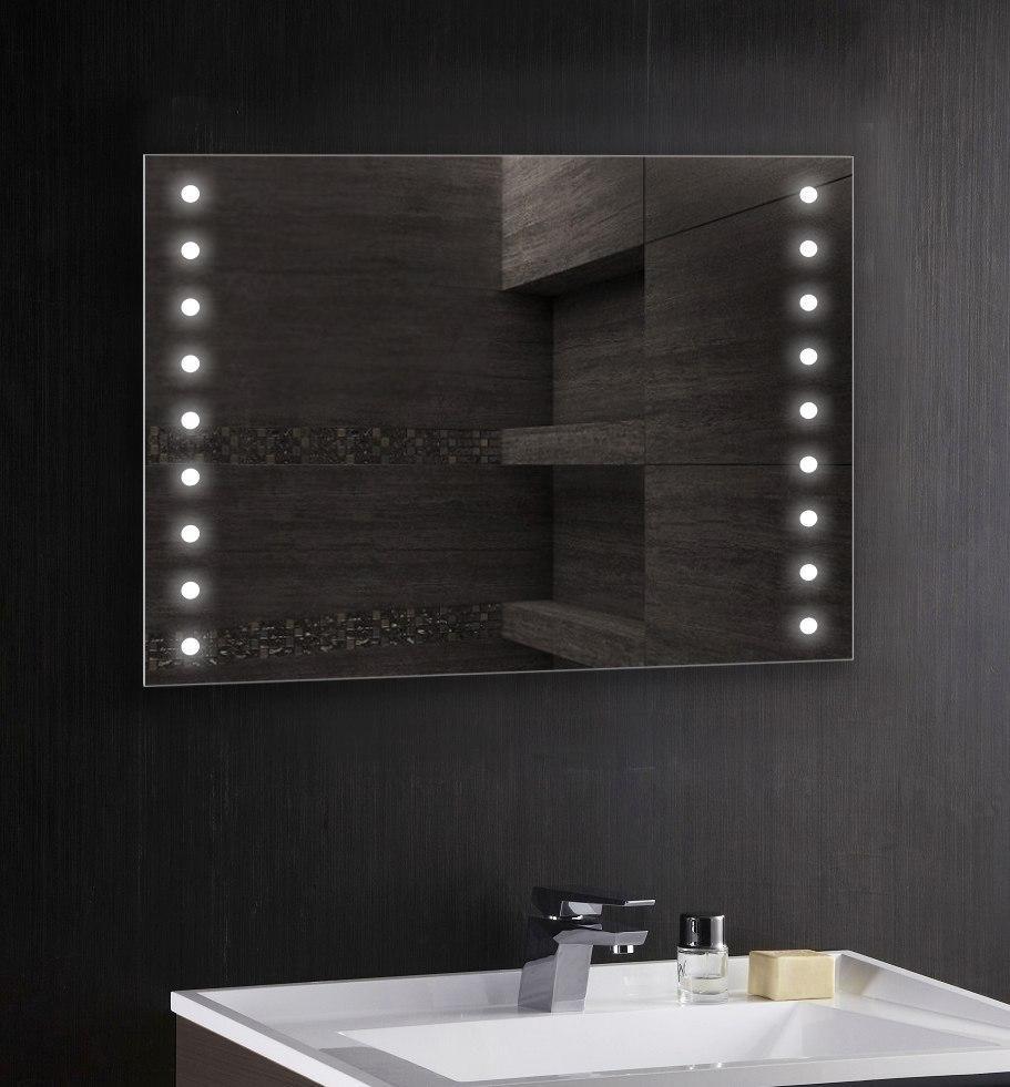 Зеркало для ванной. Зеркало с LED подсветкой. Зеркала для ванной с подсветкой. Зеркало 1000х800 мм.