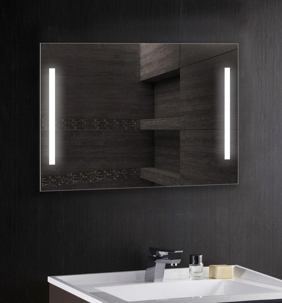 Зеркало для ванной. Зеркало с LED подсветкой. Зеркала для ванной с подсветкой. Зеркало 1000х800 мм.