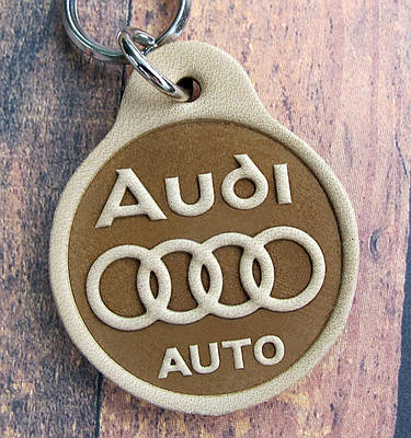 Автомобільний шкіряний брелок Ауді AUDI Auto