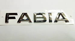 Шильдетик напис Fabia (new) на кришку багажника