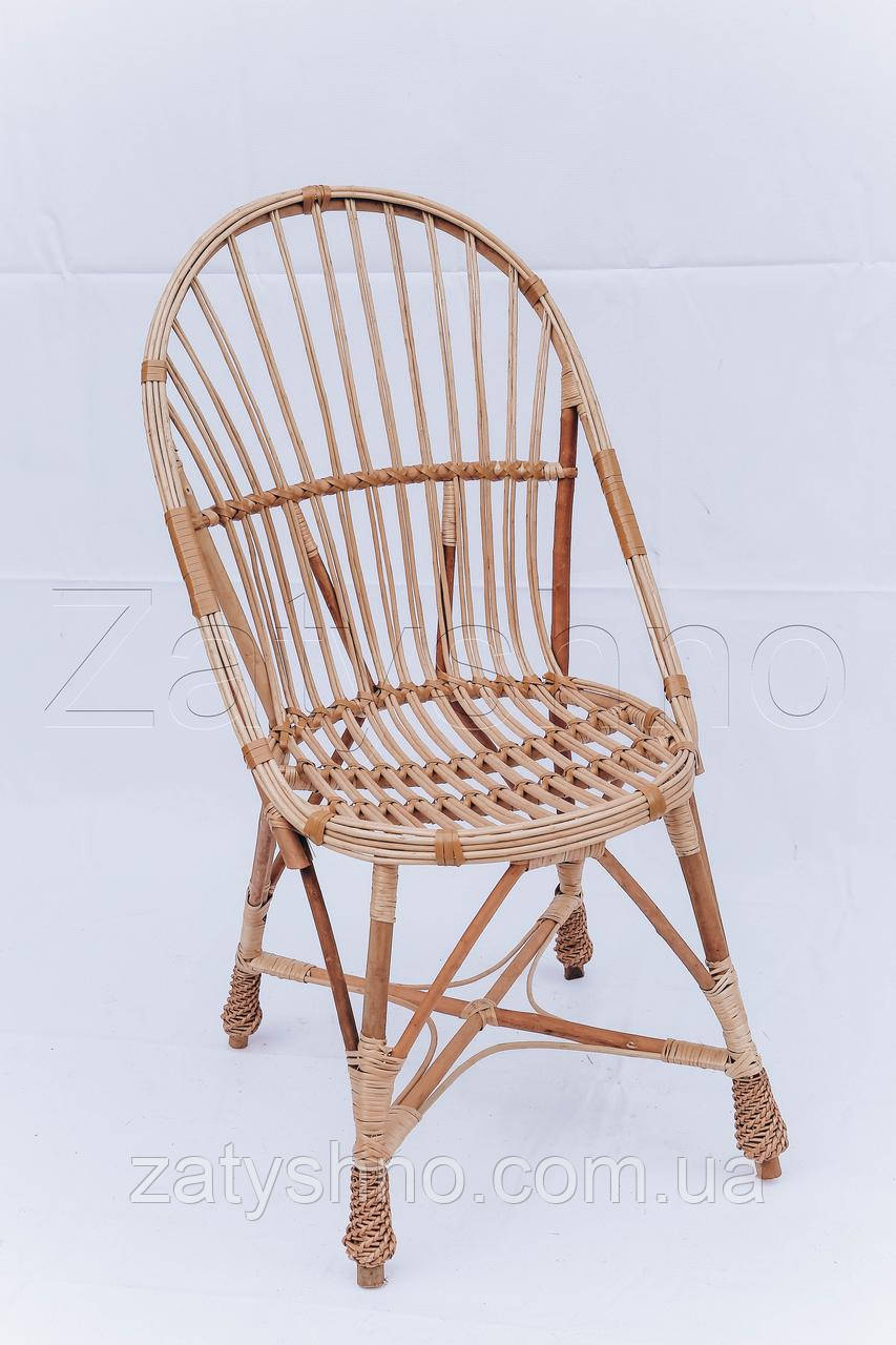 Крісло балконне плетене з підлокітниками ⁇ крісло плетене для дачі ⁇ крісло плетене, фото 1