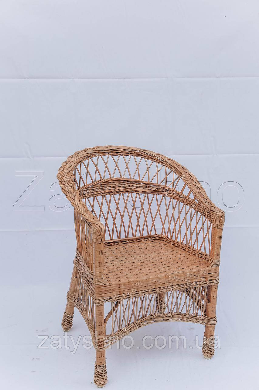 Плетеное кресло с низкой спинкой - фото 2 - id-p1123008468