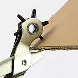 Пробойник для шкіри картону дирокол револьверного типу MHZ (SH004279), фото 5