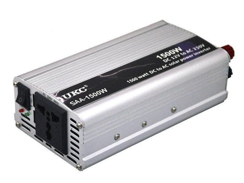 Інвертор перетворювач напруги автомобільний UKC 1500W S