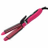 Плойка праску для волосся гофре 3 в 1 Gemei GM 2922 Pink (SH007711), фото 5