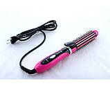 Плойка праску для волосся гофре 3 в 1 Gemei GM 2922 Pink (SH007711), фото 6