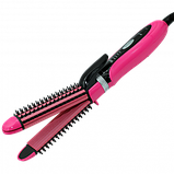 Плойка праску для волосся гофре 3 в 1 Gemei GM 2922 Pink (SH007711), фото 7