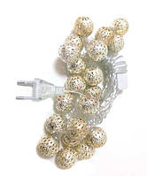 Гірлянда MHZ LED 20 WW metal Warm White (SH008082)