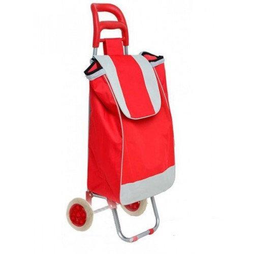 Тачка сумка на колесах кравчучка метал 94см MHZ MH-2079 Red S
