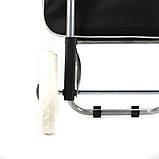 Тачка сумка на колесах кравчучка метал 94см MHZ MH-2079 Black (SH008266), фото 3