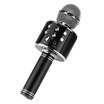 Безпровідний мікрофон караоке bluetooth WS858 Karaoke Black S