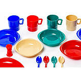 Набір посуду пластикової на 4 персони Tramp TRC-053, для походу, пікніка, поїздки (SH009239), фото 3