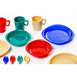 Набір посуду пластикової на 4 персони Tramp TRC-053, для походу, пікніка, поїздки (SH009239), фото 4