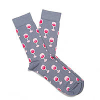 Модні шкарпетки чоловічі Dodo Socks rose 150ml 42-43 Сірі (SH009701)