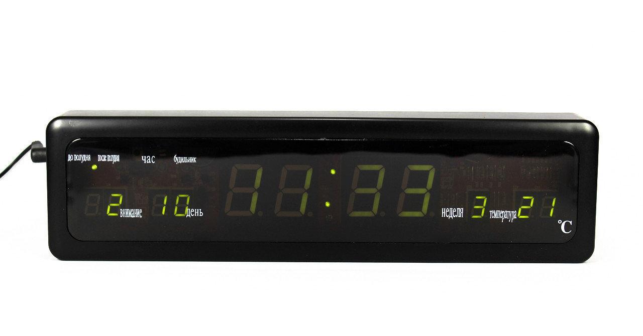 Настільні електронний годинник CX 808 green (SH009879)