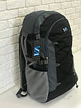 Рюкзак для туризму VA T-09-2 55л, чорний з сірим (SH009234), фото 4