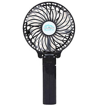 Портативний ручний вентилятор handy mini fan з акумулятором 18650, чорний S