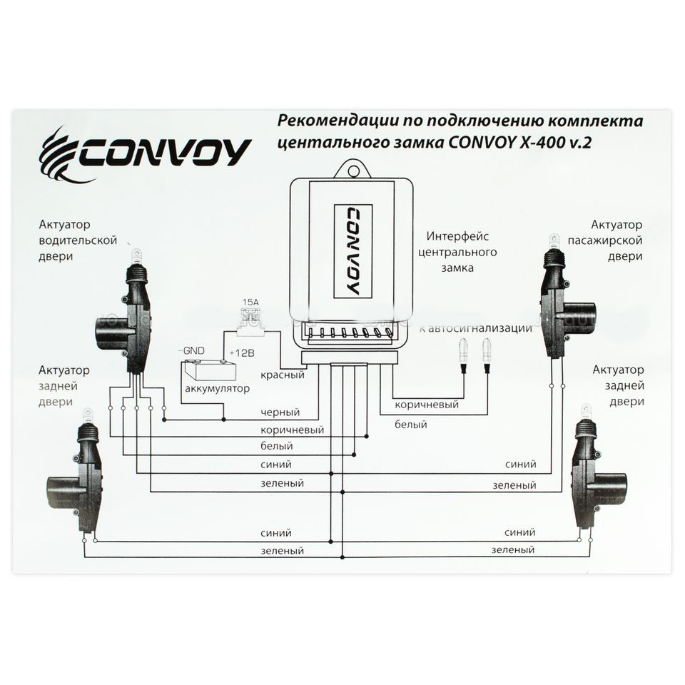 Центральный замок CONVOY X-400 v.2 - фото 3 - id-p140519922