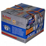 Набір каструль з нержавіючої сталі з прозорими кришками A-plus 2062, 4 шт (SH010165), фото 5