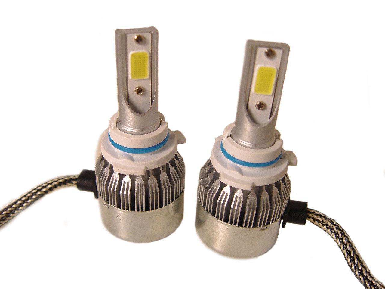 Комплект автомобільних LED ламп C6 в туманки MHZ 9006, 6000К (SH009999), фото 1