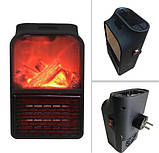 Електрообігрівач портативний Flame Heater 6730, з імітацією каміна S, фото 3