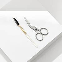 Ножиці для брів зі щіточкою Tweezerman Brow Shaping Scissors & Brush