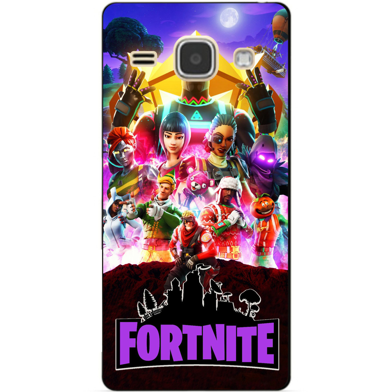 Силіконовий бампер чохол для Samsung J1 2016 Galaxy моделі j120 малюнком Fortnite