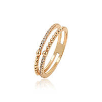 Подвійне кільце Розмір 20 мм ХР Gold filled 18k