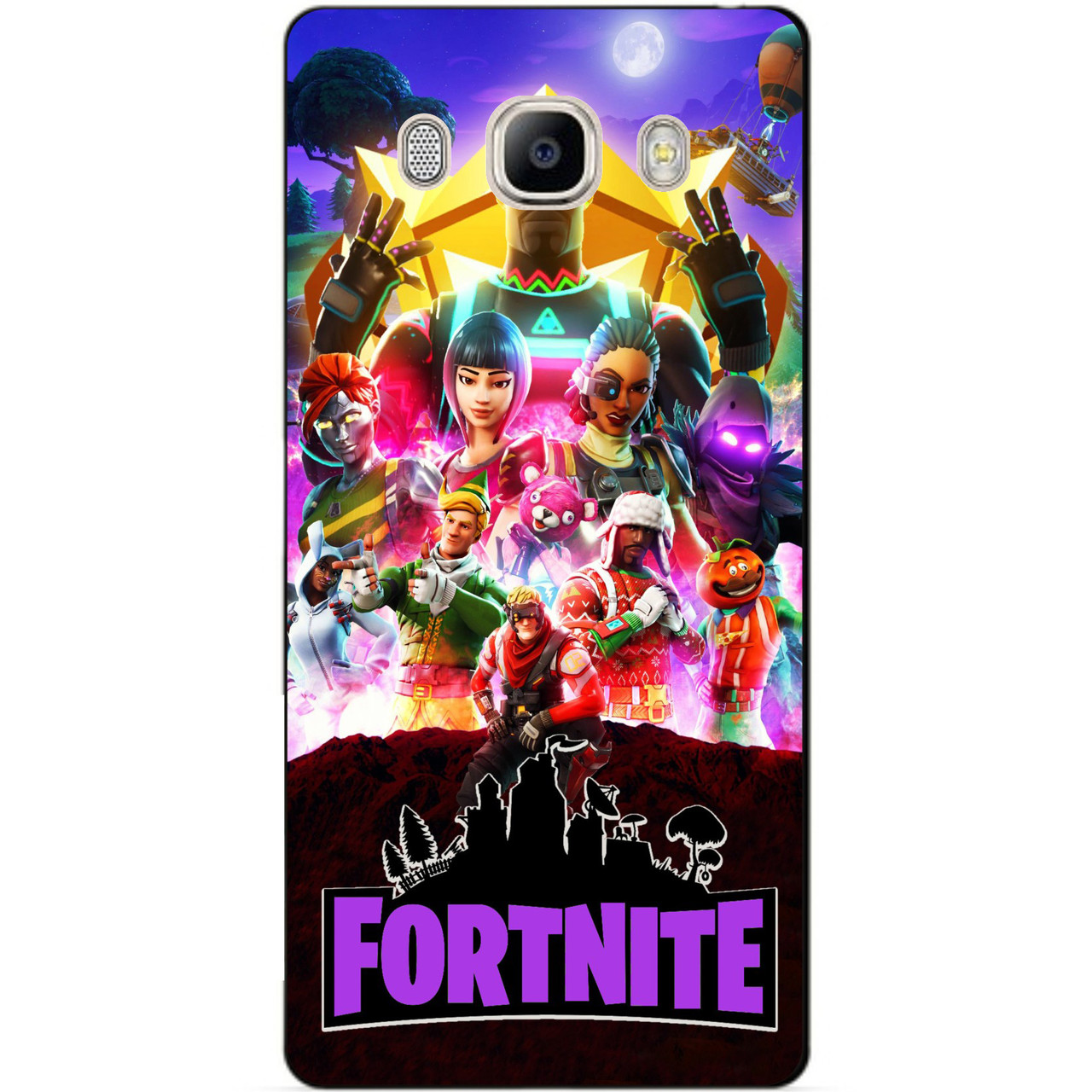 Силіконовий бампер чохол для Samsung J7 2016 Galaxy J710 малюнком Fortnite