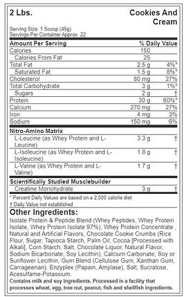 Сироватковий ізолят із креатином MuscleTech Nitro-Tech Protein Powder 998 г, фото 4