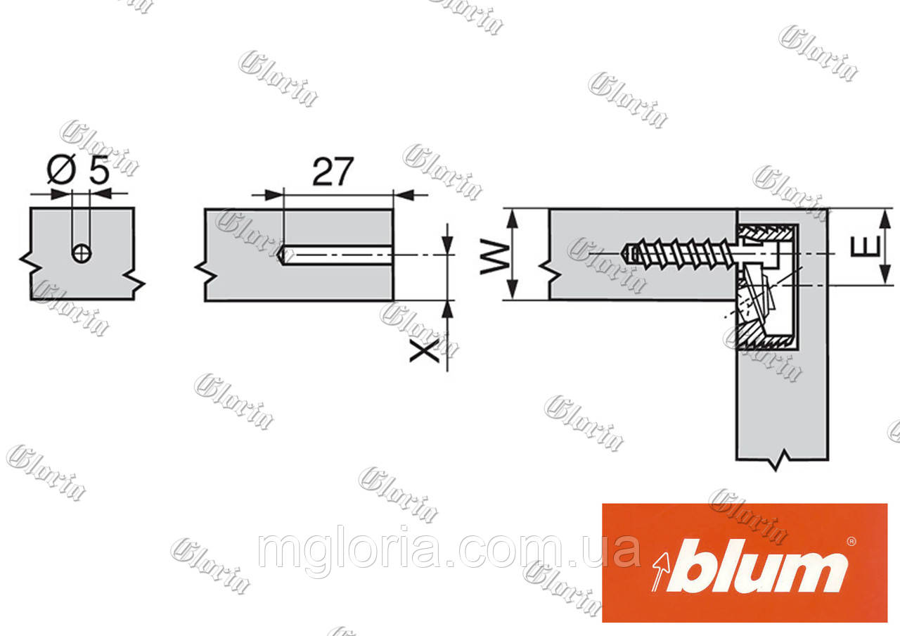 Стяжка корпусная Blum - фото 10 - id-p561994036