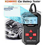 Тестер автомобільних акумуляторів Konnwei KW210, фото 4