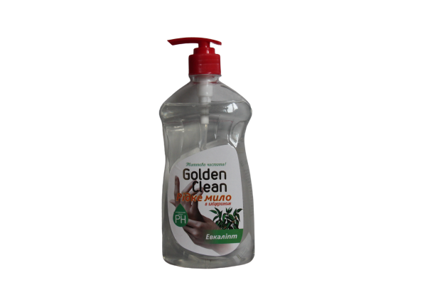 Рідке мило 0.5 л евкаліпт з дозатором Golden Clean