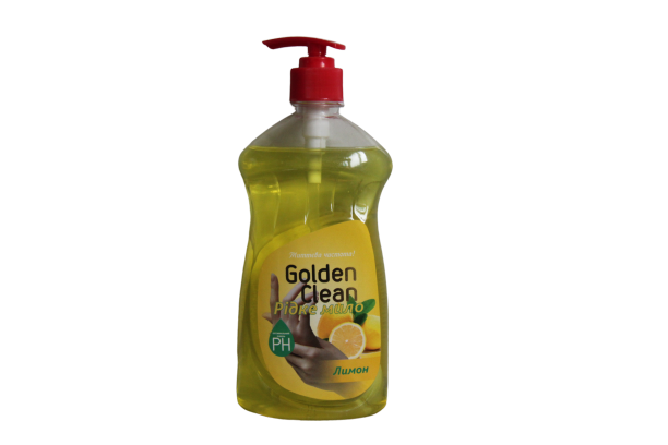 Рідке мило 500 мл лимон з дозатором Golden Clean