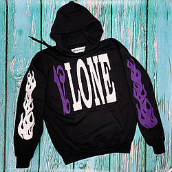 Толстовка чёрная Palm Angels x Vlone Fiolet XS