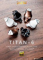 Dunu Titan 6 Black Навушники Для Телефону Внутрішньоканальні, фото 3