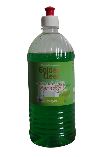Мийний засіб для посуду 1 л (яблуко) Golden Clean
