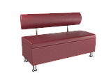 Диван BNB Флеш з ящиком 1200x540x780 бордовий. Флай 2223. Для офісу, приймальні, очікування, фото 2