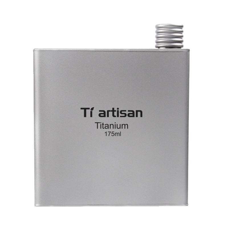 Титановая фляга Tiartisan на 175 мл. для алкогольных напитков. Фляга из титана Ta8602